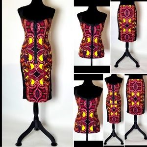 Medallion Print Matching Top Skirt Set